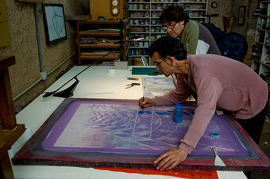 Curso Perfeccionamiento para profesionales de El Lledoner Serigrafia en Viladamat - Girona